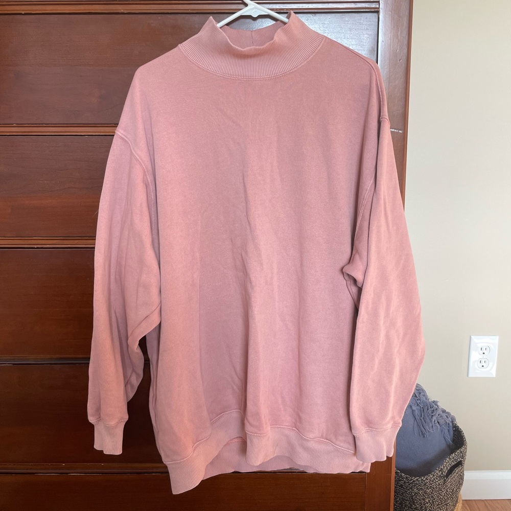Aerie Dusty Pink Oversized Tunic Sweatshirt